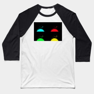 Pop Art Fireworks Baseball T-Shirt